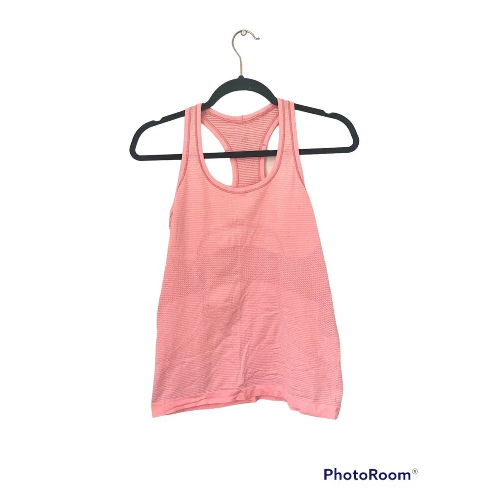 Lululemon womens racerback  pink taupe swiftly tank top  size 8 Great condition
